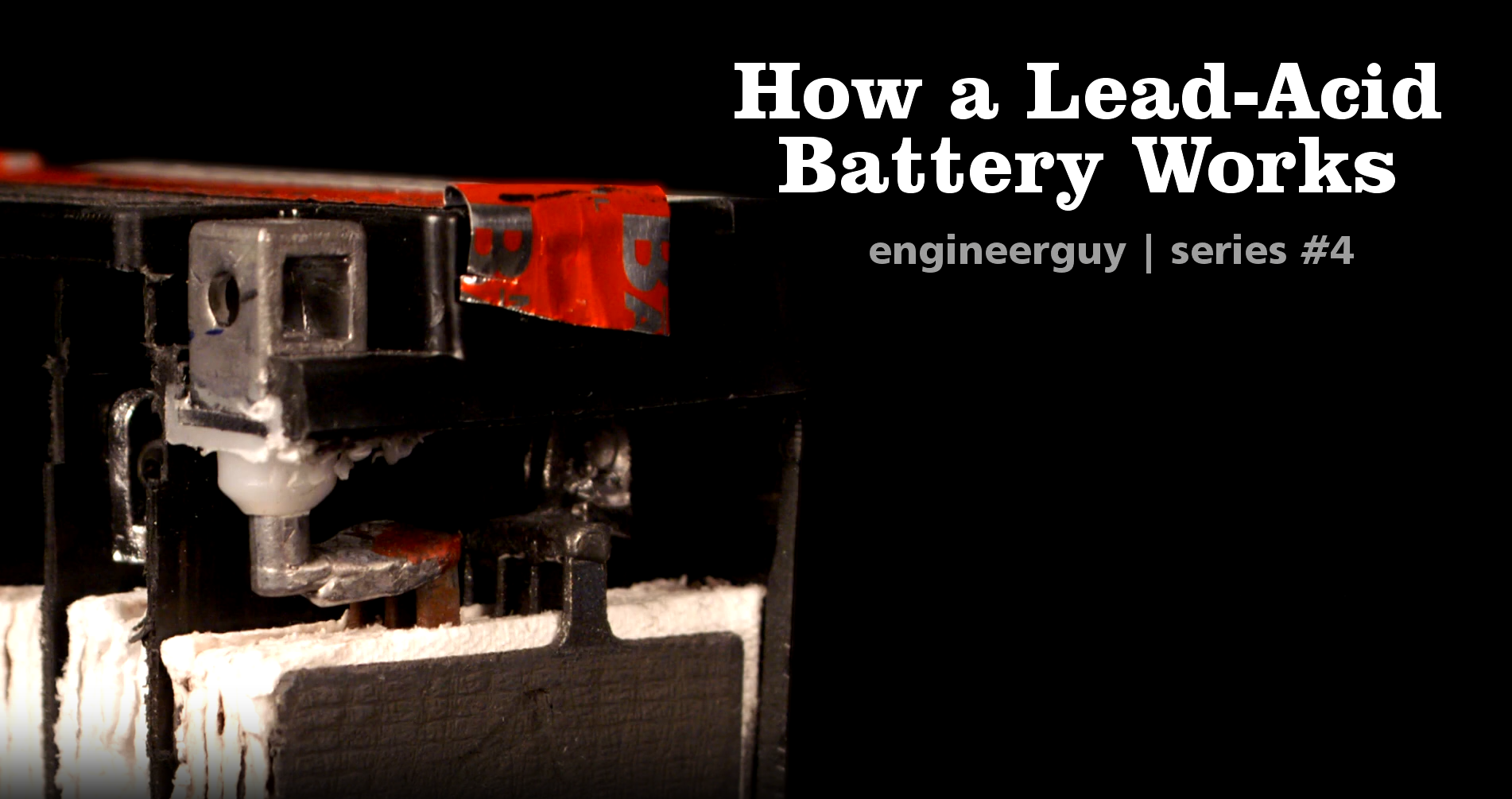 How a lead-acid battery works